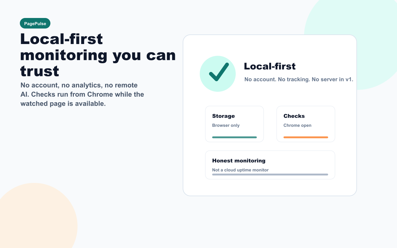 SectionSignal local browser notification for a page change